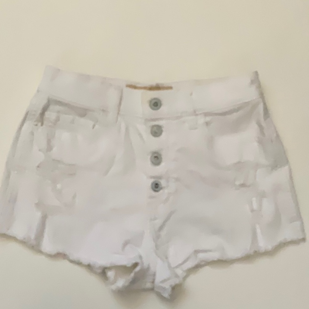 Gently Used Hollister White Shorts Size 25